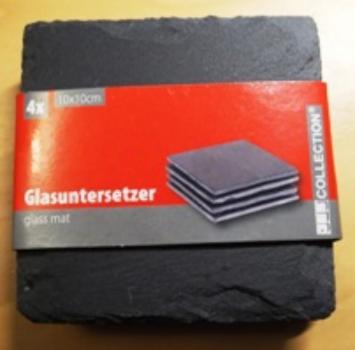 Die besonderen Glasuntersetzer - Schiefer Untersetzer